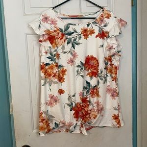 flower work shirt